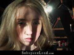 Find-Best-Tits.com presents: Restrained teen girl stands bdsm fuck and spank