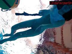 Find-Best-Tits.com presents: Perfect shaved teen in the pool