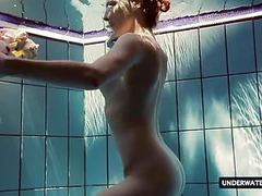 Find-Best-Tits.com presents: Hot big titted teen lera swimming in the pool