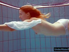 Find-Best-Tits.com presents: Redhead in a white dress and sexy bikini