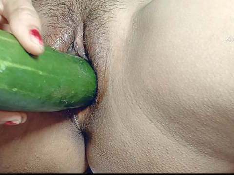 Find-Best-Tits.com presents: I can't get any where big black cock so my small pussy fucked by big cucumber  in hindi