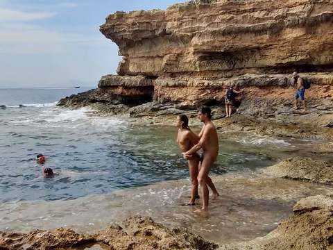 Find-Best-Tits.com presents: Divers watching us fuck at the beach give us some help