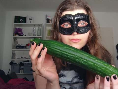 Find-Best-Tits.com presents: 18yo teen fucks huge cucumber!!!  small tits, shy teeny, perfect body  amateur teen