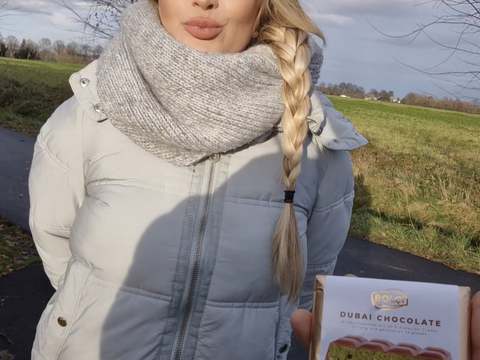 Find-Best-Tits.com presents: I blow and fuck a stranger for the last dubai chocolate from the discount store - risky public sex - litclit