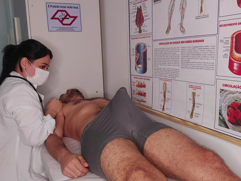 Find-Best-Tits.com presents: Patient's erection right in front of the nurse