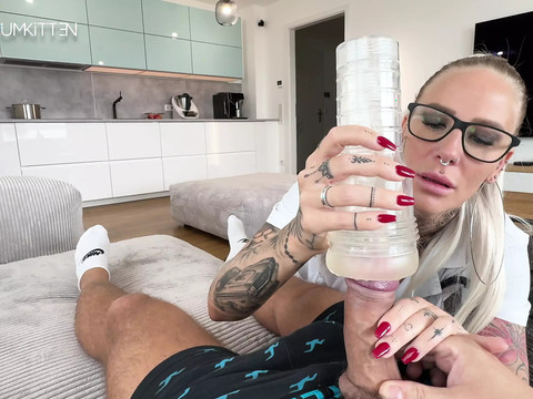 Find-Best-Tits.com presents: Ride therapy for pole fever - raw xxl glasses facial you won't forget