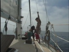 Find-Best-Tits.com presents: Interracial on a boat with a beautiful black girl