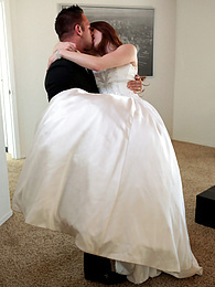 Find-Best-Tits.com presents: Bride with big fake tits Veronica Vain gets her trimmed pussy nailed deep