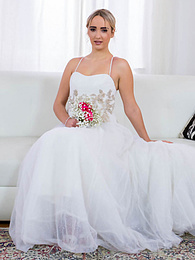 Find-Best-Tits.com presents: Blonde bride Anna Khara has sex with the groom and a photographer at once