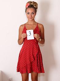 Find-Best-Tits.com presents: Brilliant czech cutie Victoria Puppy removes all clothes during a solo shoot