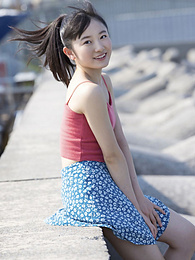 Find-Best-Tits.com presents: Asian teen Chisaki Morito demonstrates her tiny tits and demonstrates her exposed body outdoors